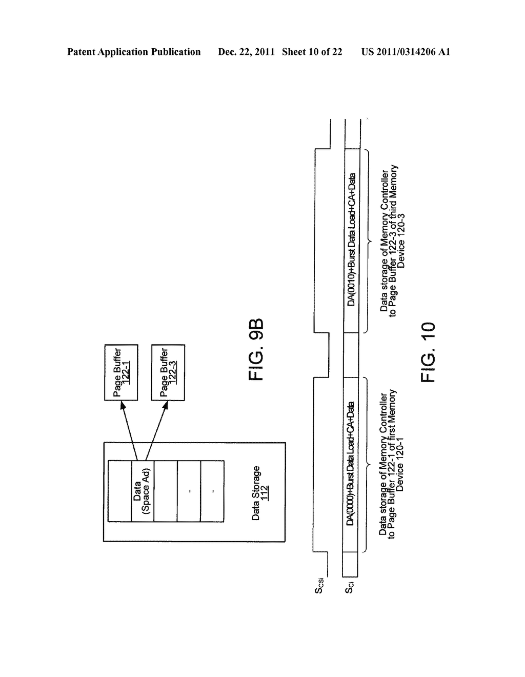 APPARATUS AND METHOD FOR USING A PAGE BUFFER OF A MEMORY DEVICE AS A     TEMPORARY CACHE - diagram, schematic, and image 11