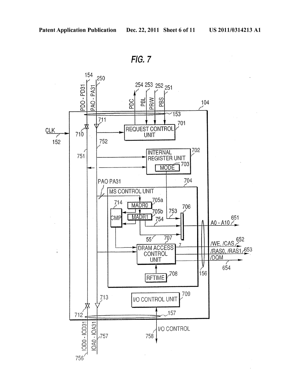 PROCESSOR SYSTEM USING SYNCHRONOUS DYNAMIC MEMORY - diagram, schematic, and image 07