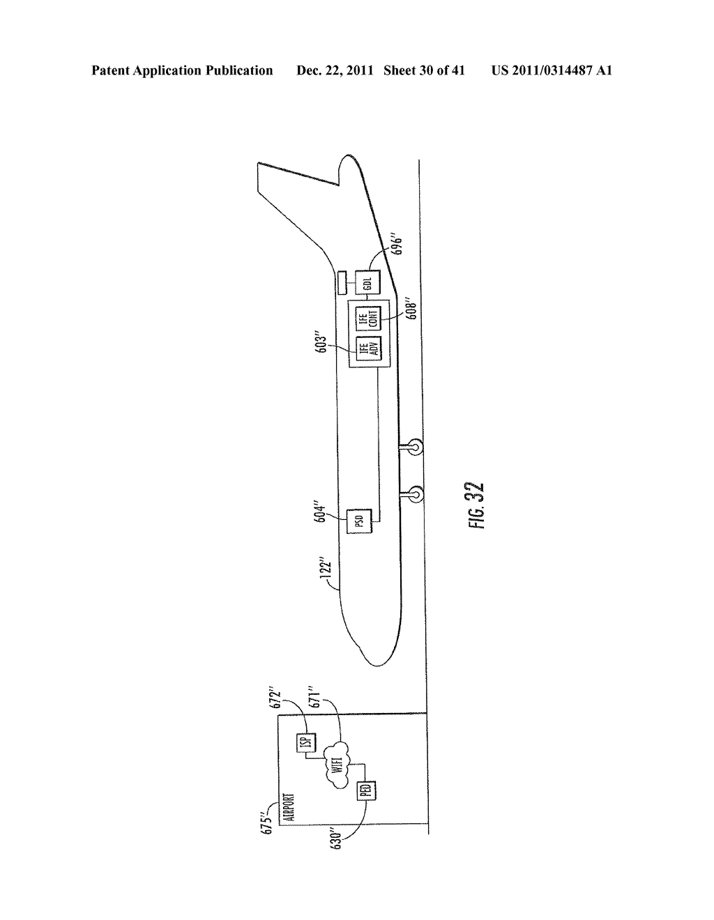 PERSONAL ELECTRONIC DEVICE (PED) COOPERATING WITH AN AIRCRAFT IFE SYSTEM     FOR REDEEMING AN IN-FLIGHT COUPON AND ASSOCIATED METHODS - diagram, schematic, and image 31