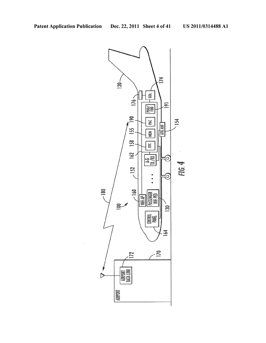 AIRCRAFT IFE SYSTEM INTERFACING WITH A PERSONAL ELECTRONIC DEVICE (PED)     FOR REDEEMING AN IN-FLIGHT COUPON AND ASSOCIATED METHODS - diagram, schematic, and image 05