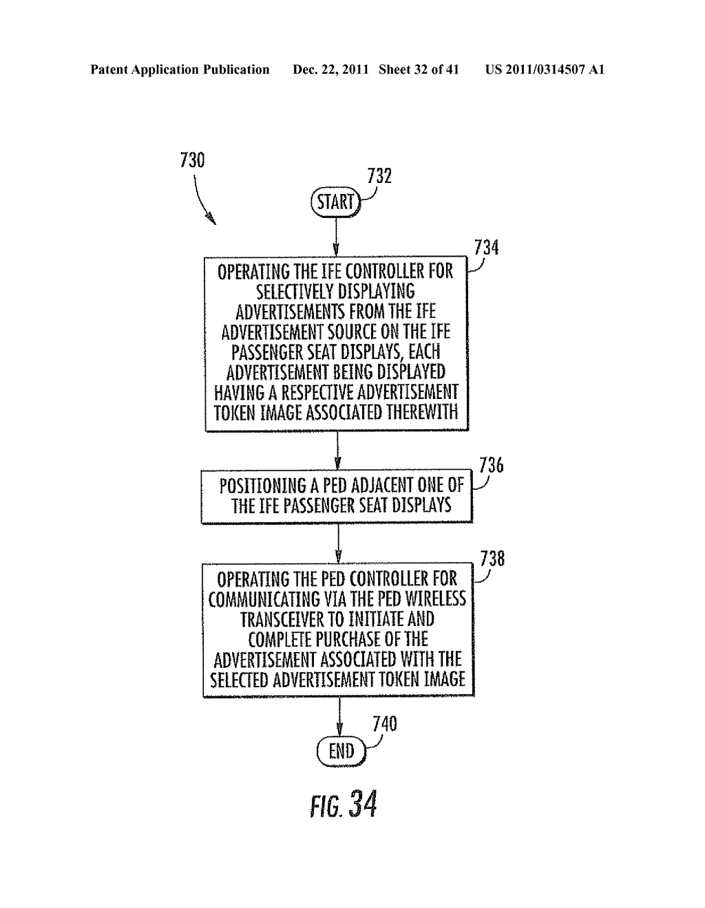 REGISTRATION OF A PERSONAL ELECTRONIC DEVICE (PED) WITH AN AIRCRAFT IFE     SYSTEM USING AIRCRAFT GENERATED REGISTRATION TOKEN IMAGES AND ASSOCIATED     METHODS - diagram, schematic, and image 33