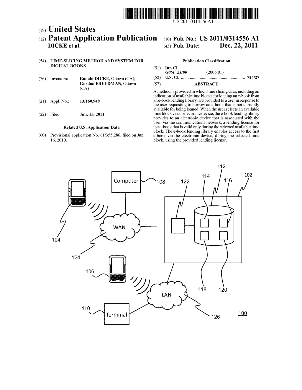 TIME-SLICING METHOD AND SYSTEM FOR DIGITAL BOOKS - diagram, schematic, and image 01