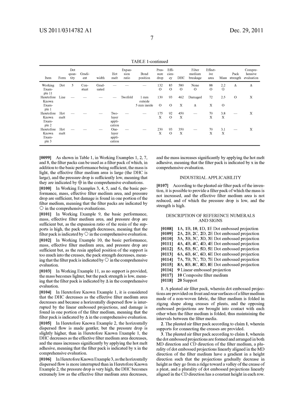 PLEATED AIR FILTER PACK AND AIR FILTER USING SAME - diagram, schematic, and image 11