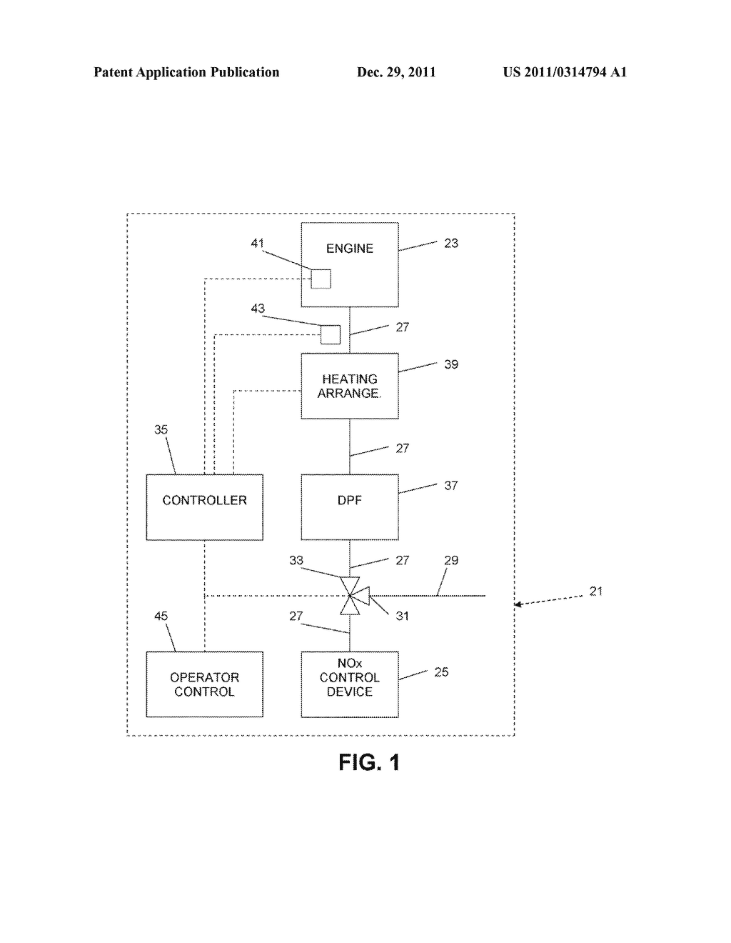 DIESEL ENGINE SYSTEM AND METHOD AND APPARATUS FOR HANDLING DIESEL ENGINE     EXHAUST - diagram, schematic, and image 02