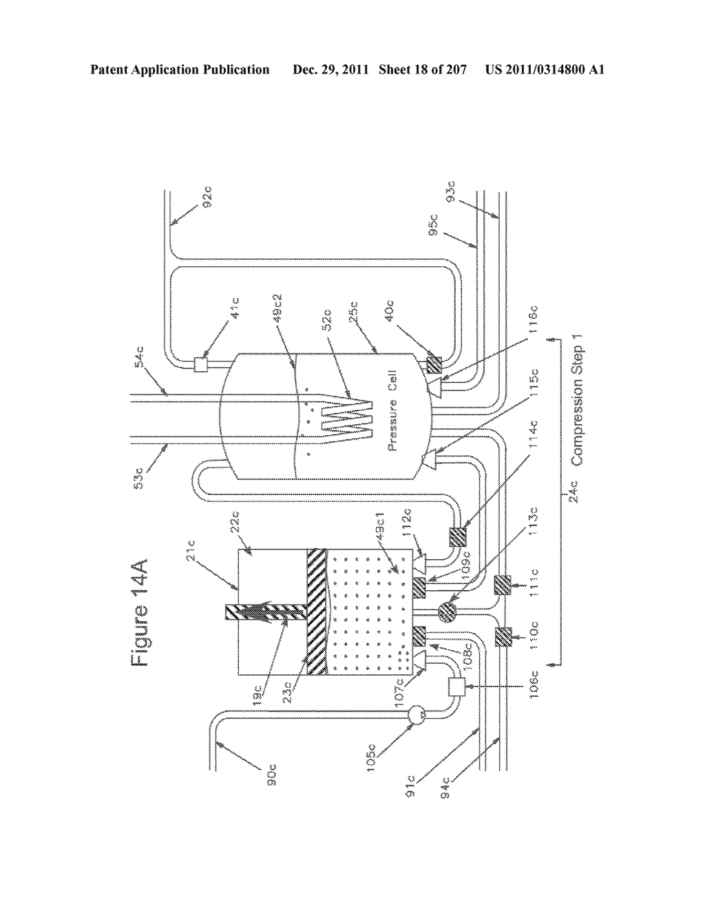 COMPRESSED AIR ENERGY STORAGE SYSTEM UTILIZING TWO-PHASE FLOW TO     FACILITATE HEAT EXCHANGE - diagram, schematic, and image 19