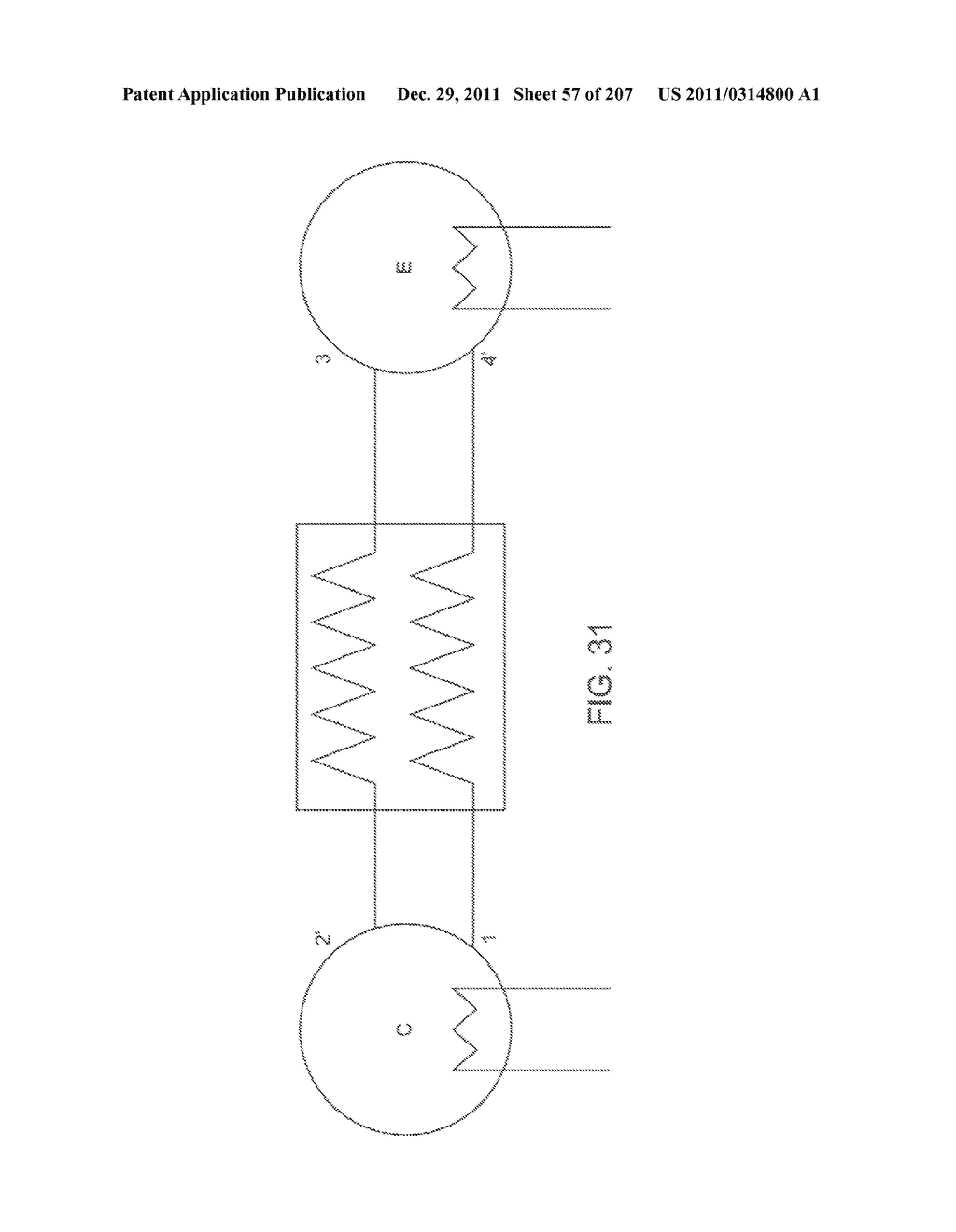 COMPRESSED AIR ENERGY STORAGE SYSTEM UTILIZING TWO-PHASE FLOW TO     FACILITATE HEAT EXCHANGE - diagram, schematic, and image 58