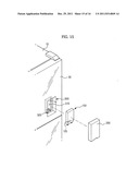 Storage container with sensor device and refrigerator having the same diagram and image