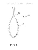 RIBBON STRAND NECKLACE diagram and image