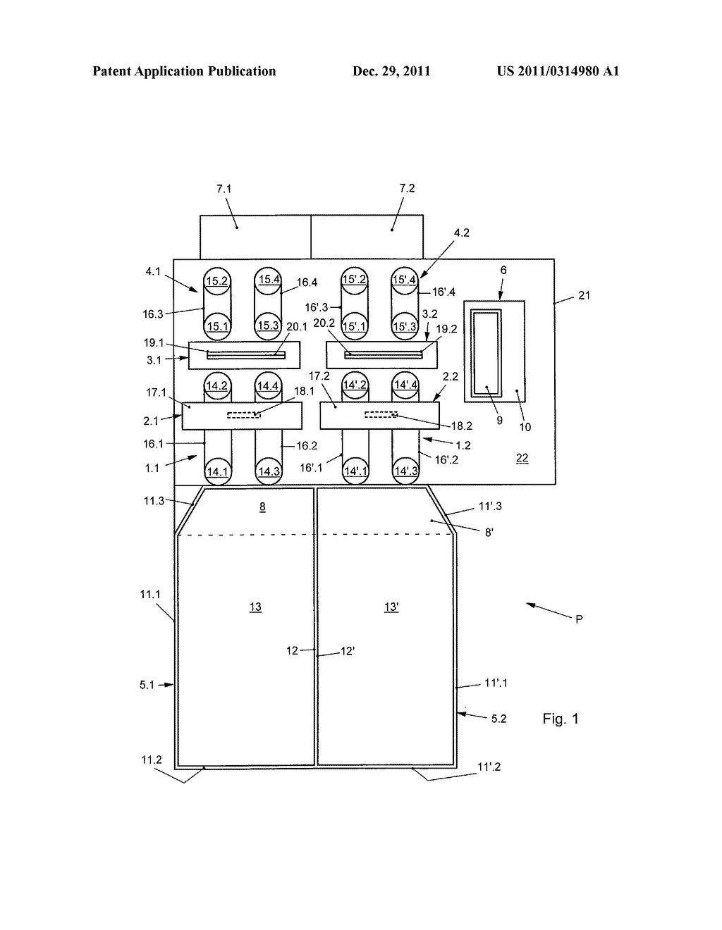 DEVICE AND METHOD FOR SEPARATING SAUSAGE CHAINS - diagram, schematic, and image 02