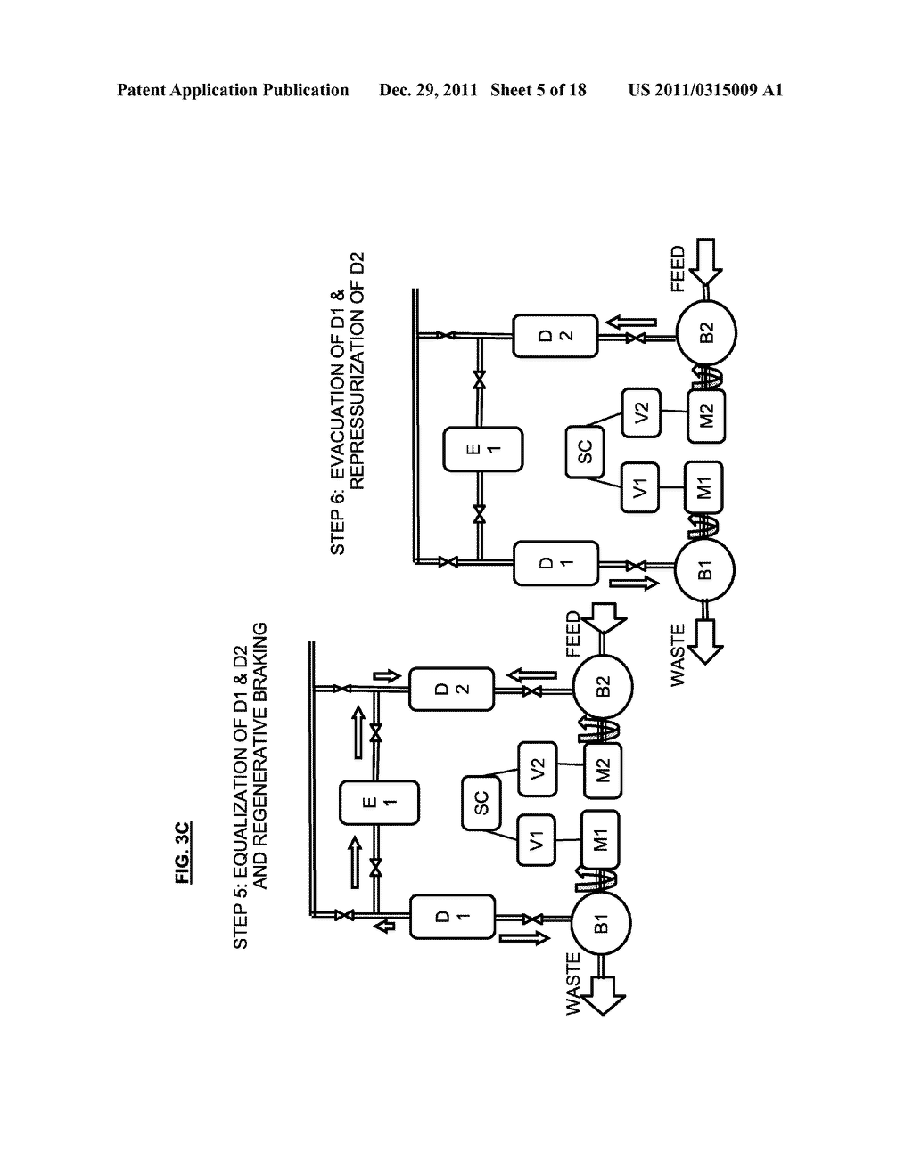 METHOD TO IMPROVE RECOVERY AND EFFICIENCY OF ADSORPTION PROCESSES USING     REVERSIBLE BLOWERS - diagram, schematic, and image 06