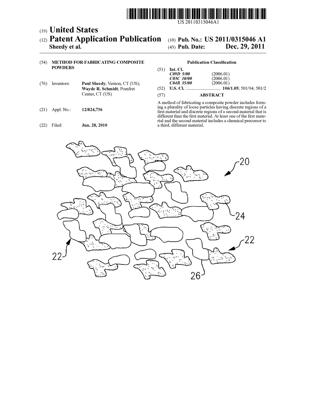 METHOD FOR FABRICATING COMPOSITE POWDERS - diagram, schematic, and image 01