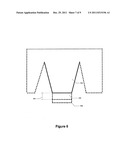 SOLAR CELL STRUCTURE INCLUDING A PLURALITY OF CONCENTRATOR ELEMENTS WITH A     NOTCH DESIGN AND PREDETERMINED RADII AND METHOD diagram and image