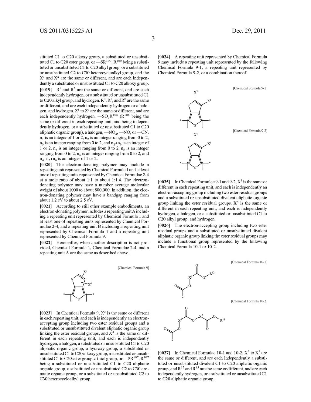 ELECTRON-DONATING POLYMERS AND ORGANIC SOLAR CELLS INCLUDING THE SAME - diagram, schematic, and image 10