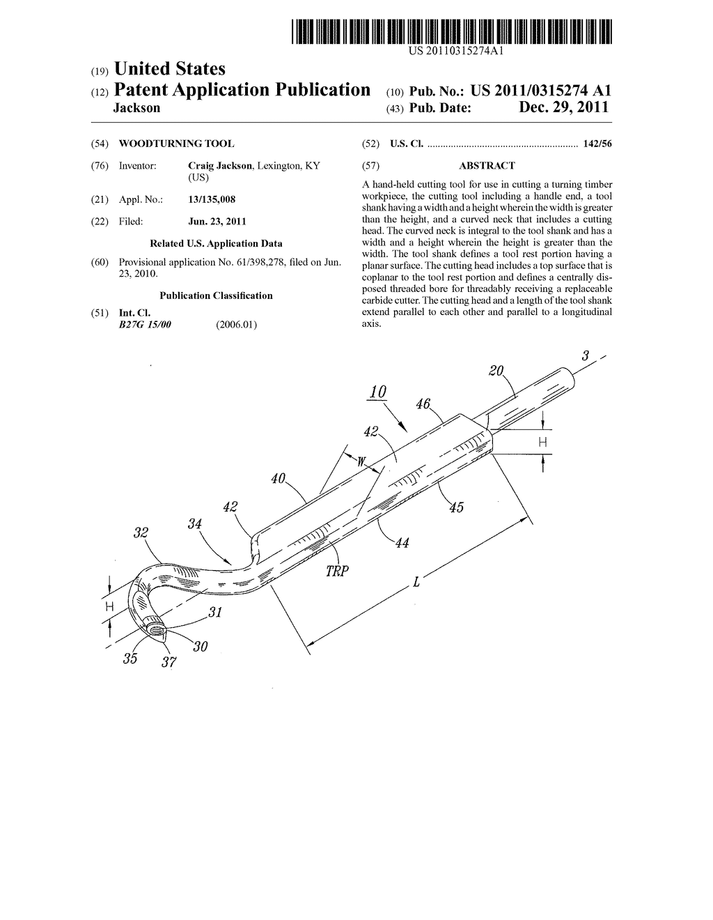 Woodturning tool - diagram, schematic, and image 01