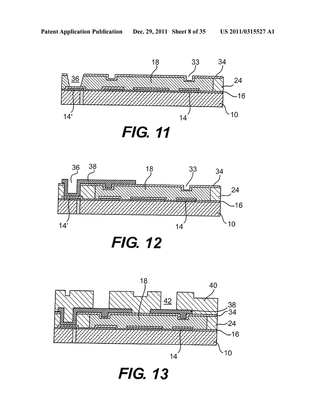 PLANAR CAVITY MEMS AND RELATED STRUCTURES, METHODS OF MANUFACTURE AND     DESIGN STRUCTURES - diagram, schematic, and image 09