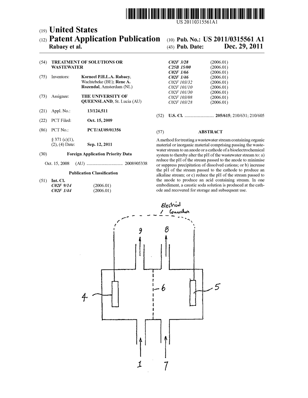 TREATMENT OF SOLUTIONS OR WASTEWATER - diagram, schematic, and image 01