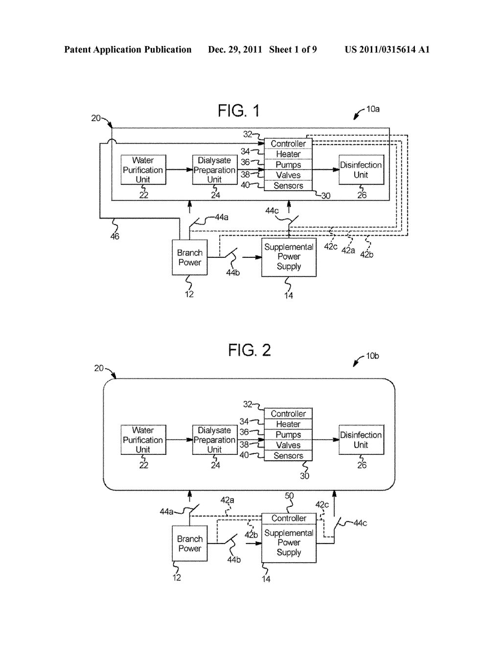 DIALYSIS SYSTEM INCLUDING SUPPLEMENTAL POWER SOURCE - diagram, schematic, and image 02