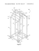 System for hanging and storing x-ray lead aprons diagram and image