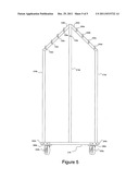 System for hanging and storing x-ray lead aprons diagram and image