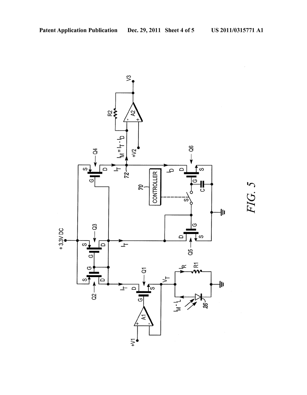 ARRANGEMENT FOR AND METHOD OF CONTROLLING MONITOR PHOTODIODE LEAKAGE     CURRENT IN LASERS IN ELECTRO-OPTICAL READERS - diagram, schematic, and image 05