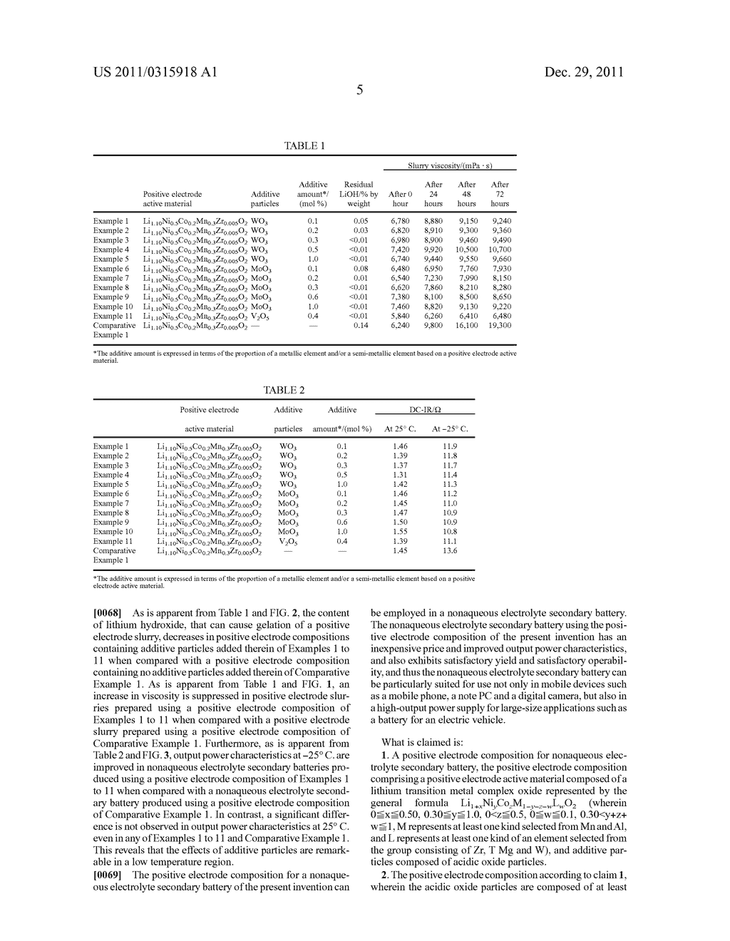 Positive Electrode Composition for Nonaqueous Electrolyte Secondary     Battery, And Method For Producing Positive Electrode Slurry Using The     Positive Electrode Composition - diagram, schematic, and image 08