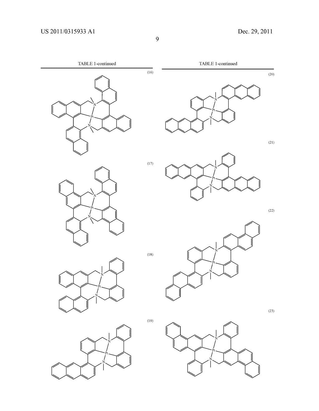 MATERIALS FOR ORGANIC ELECTROLUMINESCENT DEVICES - diagram, schematic, and image 10