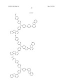 NOVEL POLYMERIZABLE MONOMER, AND MATERIAL FOR ORGANIC DEVICE, HOLE     INJECTION/TRANSPORT MATERIAL, MATERIAL FOR ORGANIC ELECTROLUMINESCENT     ELEMENT AND ORGANIC ELECTROLUMINESCENT ELEMENT EACH COMPRISING POLYMER     (POLYMERIC COMPOUND) OF THE POLYMERIZABLE MONOMER diagram and image