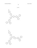 NOVEL POLYMERIZABLE MONOMER, AND MATERIAL FOR ORGANIC DEVICE, HOLE     INJECTION/TRANSPORT MATERIAL, MATERIAL FOR ORGANIC ELECTROLUMINESCENT     ELEMENT AND ORGANIC ELECTROLUMINESCENT ELEMENT EACH COMPRISING POLYMER     (POLYMERIC COMPOUND) OF THE POLYMERIZABLE MONOMER diagram and image