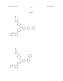 NOVEL POLYMERIZABLE MONOMER, AND MATERIAL FOR ORGANIC DEVICE, HOLE     INJECTION/TRANSPORT MATERIAL, MATERIAL FOR ORGANIC ELECTROLUMINESCENT     ELEMENT AND ORGANIC ELECTROLUMINESCENT ELEMENT EACH COMPRISING POLYMER     (POLYMERIC COMPOUND) OF THE POLYMERIZABLE MONOMER diagram and image