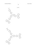 NOVEL POLYMERIZABLE MONOMER, AND MATERIAL FOR ORGANIC DEVICE, HOLE     INJECTION/TRANSPORT MATERIAL, MATERIAL FOR ORGANIC ELECTROLUMINESCENT     ELEMENT AND ORGANIC ELECTROLUMINESCENT ELEMENT EACH COMPRISING POLYMER     (POLYMERIC COMPOUND) OF THE POLYMERIZABLE MONOMER diagram and image