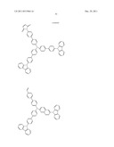 NOVEL POLYMERIZABLE MONOMER, AND MATERIAL FOR ORGANIC DEVICE, HOLE     INJECTION/TRANSPORT MATERIAL, MATERIAL FOR ORGANIC ELECTROLUMINESCENT     ELEMENT AND ORGANIC ELECTROLUMINESCENT ELEMENT EACH COMPRISING POLYMER     (POLYMERIC COMPOUND) OF THE POLYMERIZABLE MONOMER diagram and image