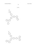 NOVEL POLYMERIZABLE MONOMER, AND MATERIAL FOR ORGANIC DEVICE, HOLE     INJECTION/TRANSPORT MATERIAL, MATERIAL FOR ORGANIC ELECTROLUMINESCENT     ELEMENT AND ORGANIC ELECTROLUMINESCENT ELEMENT EACH COMPRISING POLYMER     (POLYMERIC COMPOUND) OF THE POLYMERIZABLE MONOMER diagram and image