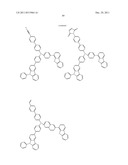 NOVEL POLYMERIZABLE MONOMER, AND MATERIAL FOR ORGANIC DEVICE, HOLE     INJECTION/TRANSPORT MATERIAL, MATERIAL FOR ORGANIC ELECTROLUMINESCENT     ELEMENT AND ORGANIC ELECTROLUMINESCENT ELEMENT EACH COMPRISING POLYMER     (POLYMERIC COMPOUND) OF THE POLYMERIZABLE MONOMER diagram and image