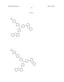 NOVEL POLYMERIZABLE MONOMER, AND MATERIAL FOR ORGANIC DEVICE, HOLE     INJECTION/TRANSPORT MATERIAL, MATERIAL FOR ORGANIC ELECTROLUMINESCENT     ELEMENT AND ORGANIC ELECTROLUMINESCENT ELEMENT EACH COMPRISING POLYMER     (POLYMERIC COMPOUND) OF THE POLYMERIZABLE MONOMER diagram and image