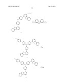 NOVEL POLYMERIZABLE MONOMER, AND MATERIAL FOR ORGANIC DEVICE, HOLE     INJECTION/TRANSPORT MATERIAL, MATERIAL FOR ORGANIC ELECTROLUMINESCENT     ELEMENT AND ORGANIC ELECTROLUMINESCENT ELEMENT EACH COMPRISING POLYMER     (POLYMERIC COMPOUND) OF THE POLYMERIZABLE MONOMER diagram and image