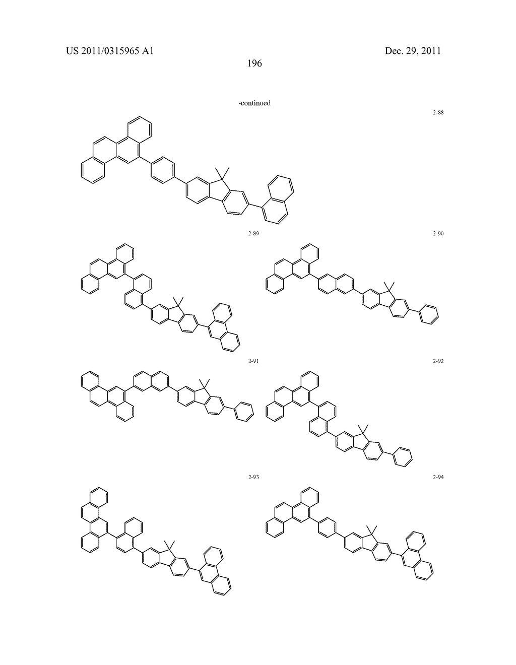 MATERIAL FOR ORGANIC ELECTROLUMINESCENT ELEMENT, AND ORGANIC     ELECTROLUMINESCENT ELEMENT - diagram, schematic, and image 198