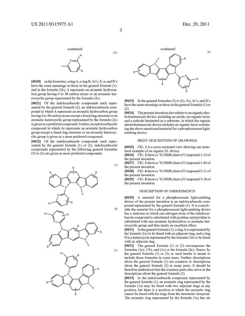 MATERIAL FOR USE IN PHOSPHORESCENT DEVICE AND ORGANIC ELECTROLUMINESCENT     DEVICE USING SAME - diagram, schematic, and image 07