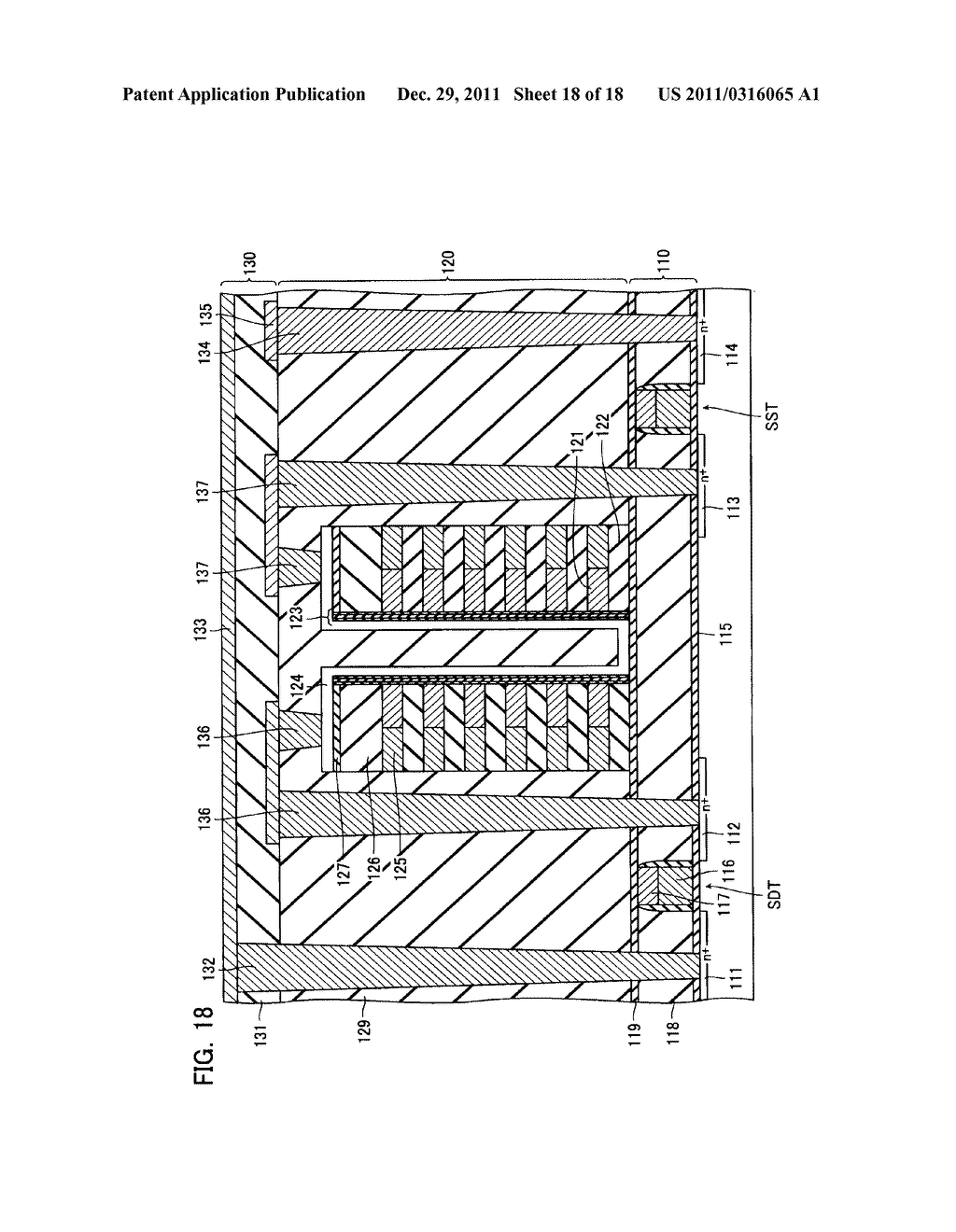 NONVOLATILE SEMICONDUCTOR MEMORY DEVICE AND METHOD OF MANUFACTURING THE     SAME - diagram, schematic, and image 19