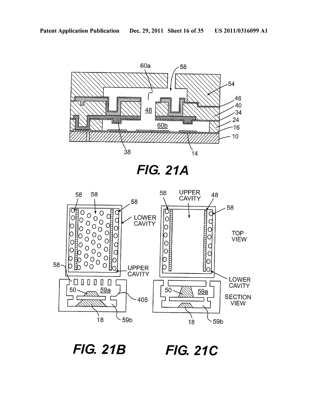 PLANAR CAVITY MEMS AND RELATED STRUCTURES, METHODS OF MANUFACTURE AND     DESIGN STRUCTURES - diagram, schematic, and image 17