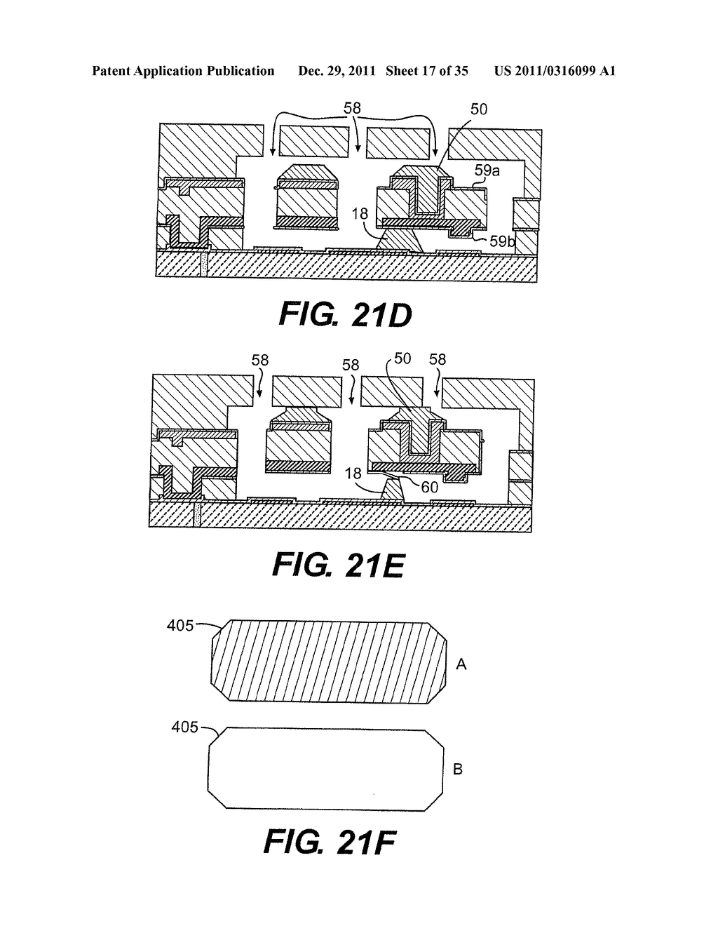 PLANAR CAVITY MEMS AND RELATED STRUCTURES, METHODS OF MANUFACTURE AND     DESIGN STRUCTURES - diagram, schematic, and image 18