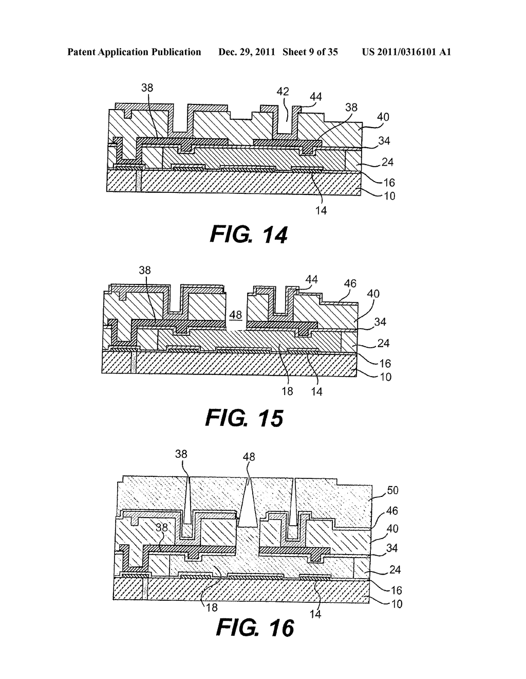 PLANAR CAVITY MEMS AND RELATED STRUCTURES, METHODS OF MANUFACTURE AND     DESIGN STRUCTURES - diagram, schematic, and image 10