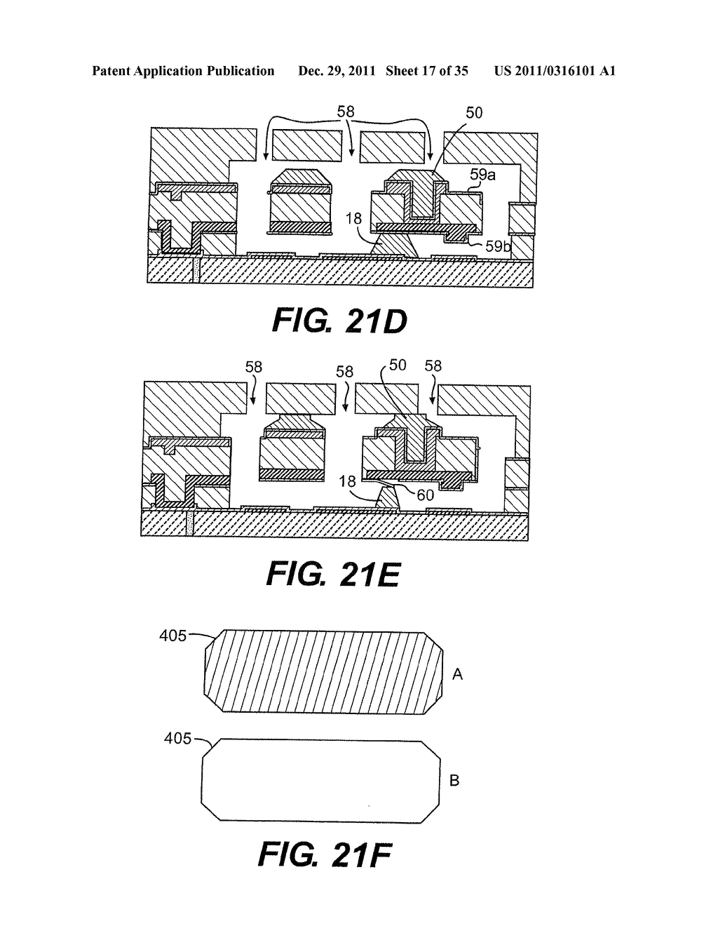 PLANAR CAVITY MEMS AND RELATED STRUCTURES, METHODS OF MANUFACTURE AND     DESIGN STRUCTURES - diagram, schematic, and image 18