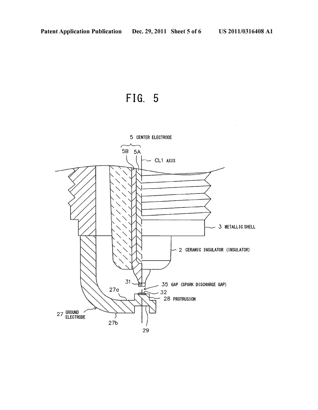 SPARK PLUG FOR INTERNAL COMBUSTION ENGINE AND METHOD OF MANUFACTURING SAME - diagram, schematic, and image 06
