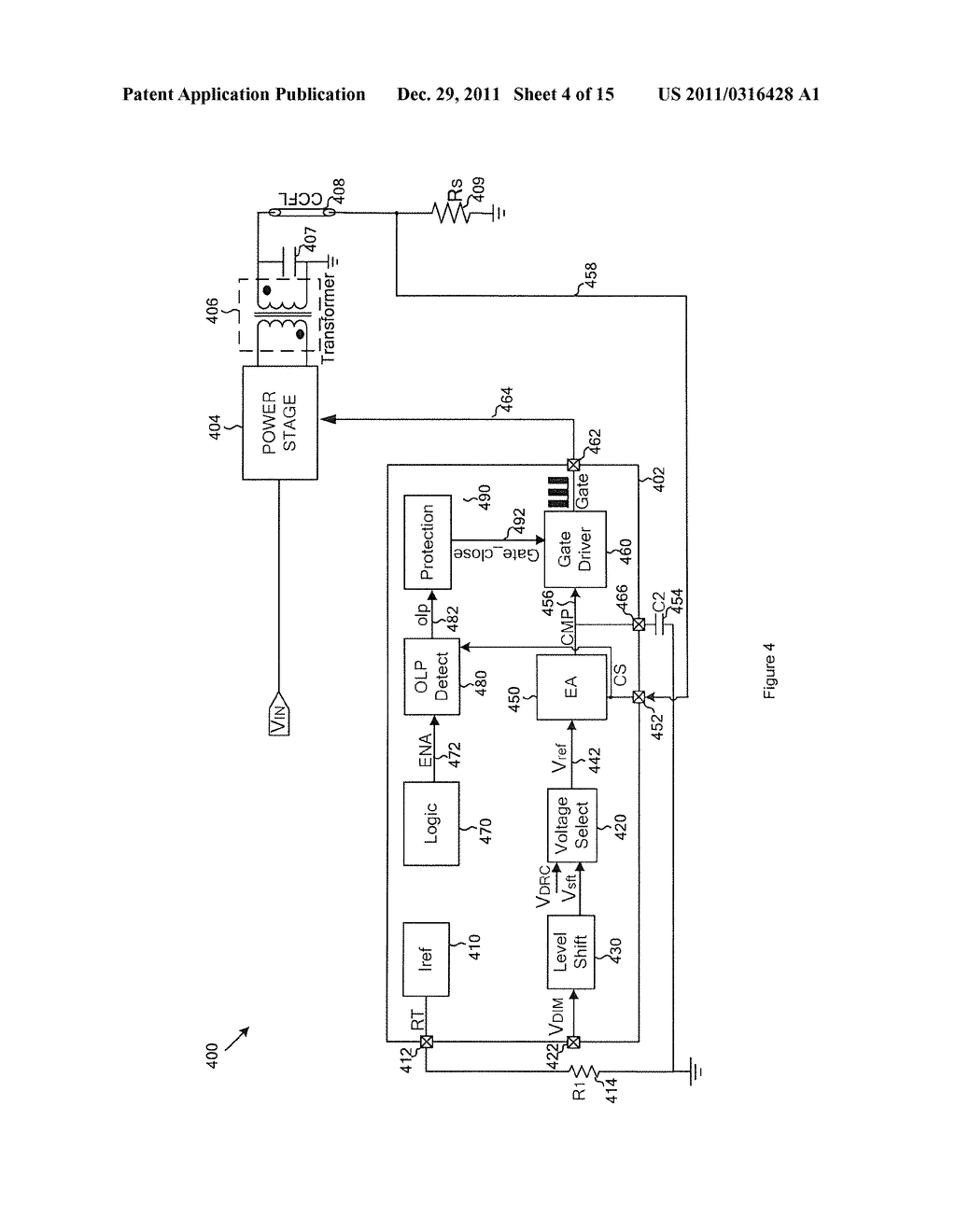 SYSTEMS AND METHODS FOR CONTROLLING BRIGHTNESS OF COLD-CATHODE FLUORESCENT     LAMPS WITH WIDE DIMMING RANGE AND ADJUSTABLE MINIMUM BRIGHTNESS - diagram, schematic, and image 05