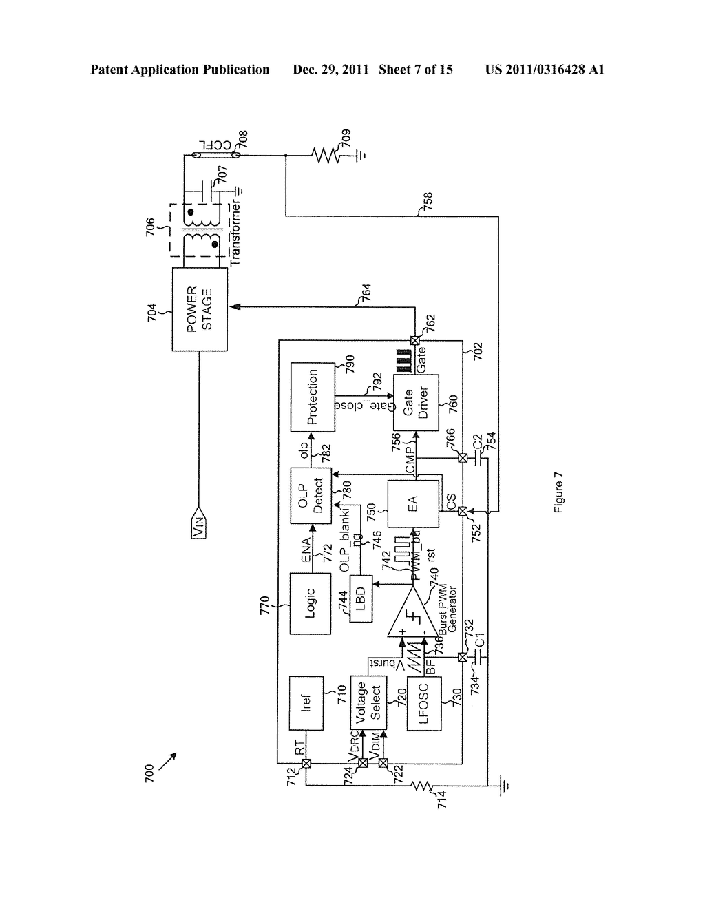 SYSTEMS AND METHODS FOR CONTROLLING BRIGHTNESS OF COLD-CATHODE FLUORESCENT     LAMPS WITH WIDE DIMMING RANGE AND ADJUSTABLE MINIMUM BRIGHTNESS - diagram, schematic, and image 08