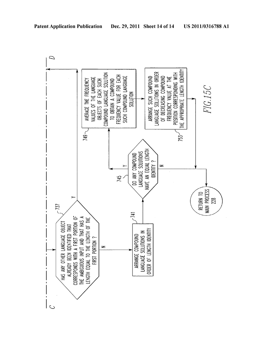 HANDHELD ELECTRONIC DEVICE AND METHOD FOR DISAMBIGUATION OF COMPOUND TEXT     INPUT EMPLOYING DIFFERENT GROUPINGS OF DATA SOURCES TO DISAMBIGUATE     DIFFERENT PARTS OF INPUT - diagram, schematic, and image 15