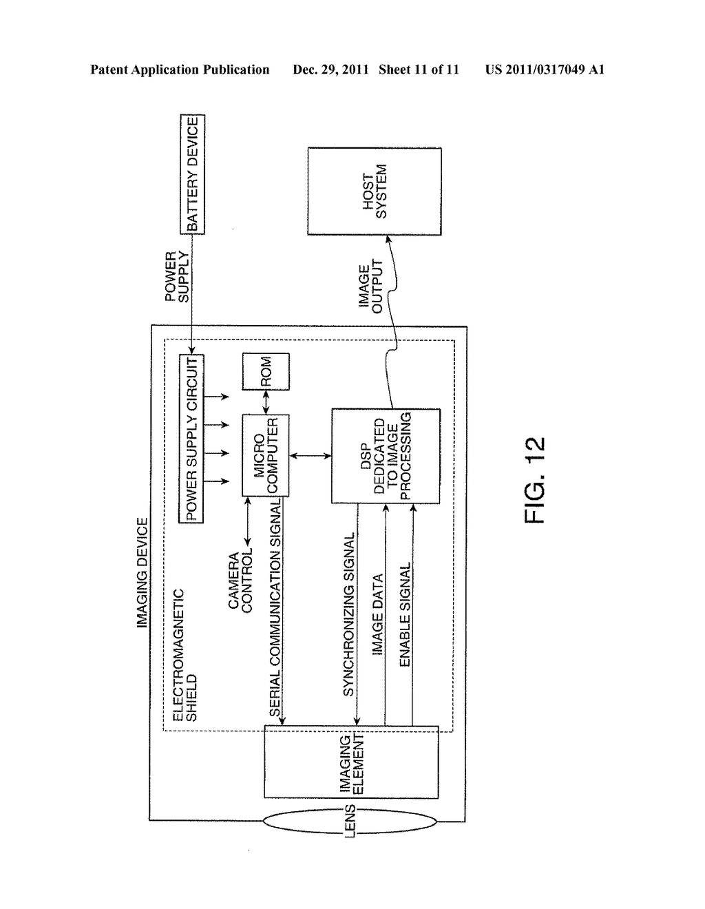 IMAGING DEVICE AND IMAGING CONTROL CIRCUIT - diagram, schematic, and image 12