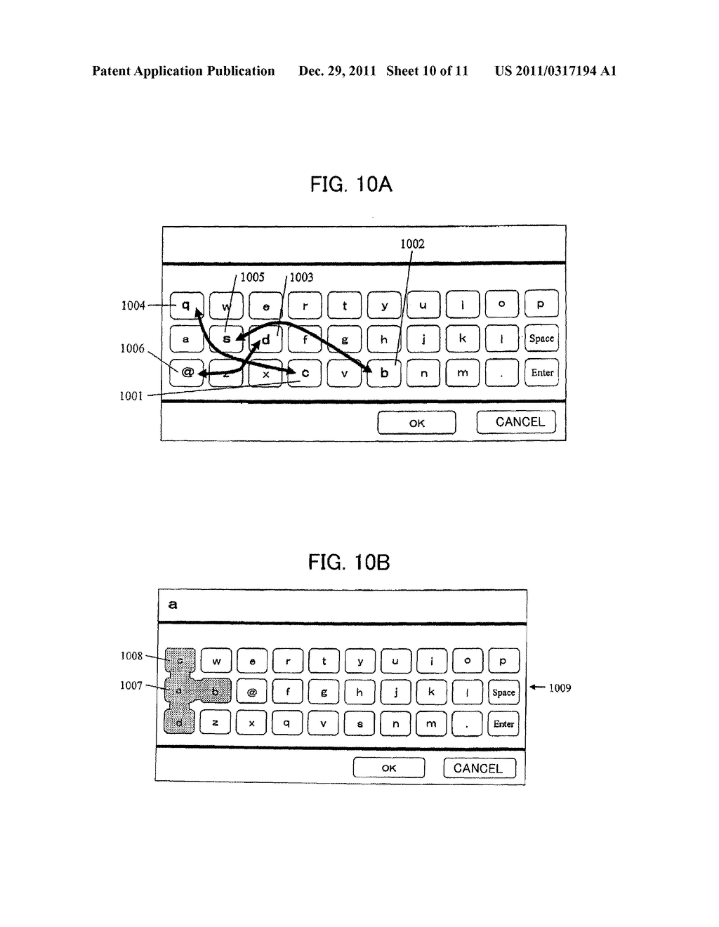 CHARACTER INPUT DEVICE, IMAGE FORMING APPARATUS AND CHARACTER KEY DISPLAY     METHOD - diagram, schematic, and image 11