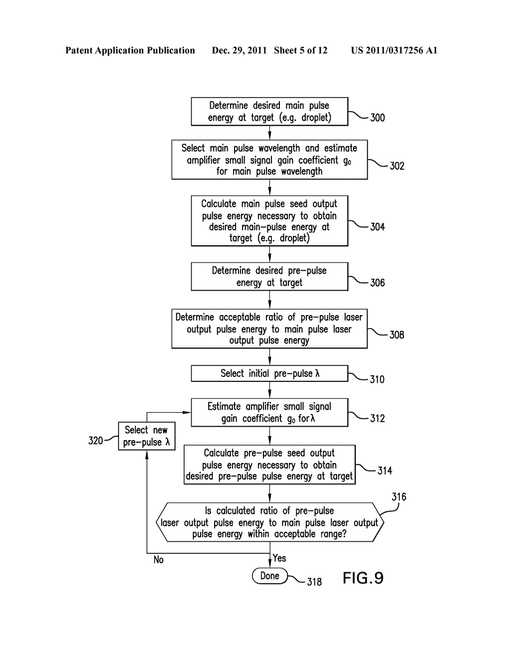 MASTER OSCILLATOR-POWER AMPLIFIER DRIVE LASER WITH PRE-PULSE FOR EUV LIGHT     SOURCE - diagram, schematic, and image 06