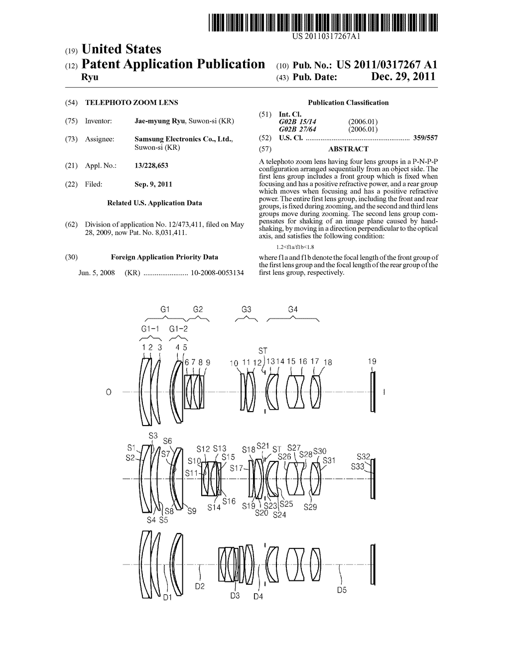 TELEPHOTO ZOOM LENS - diagram, schematic, and image 01